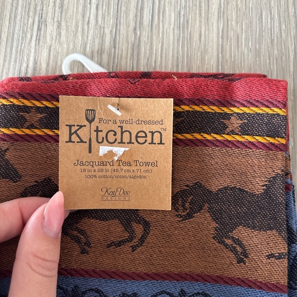 Kay Dee Designs Jacquard Tea Towel Horse Western Kitchen Cotton New - Set Of Two - Picture 3 of 6